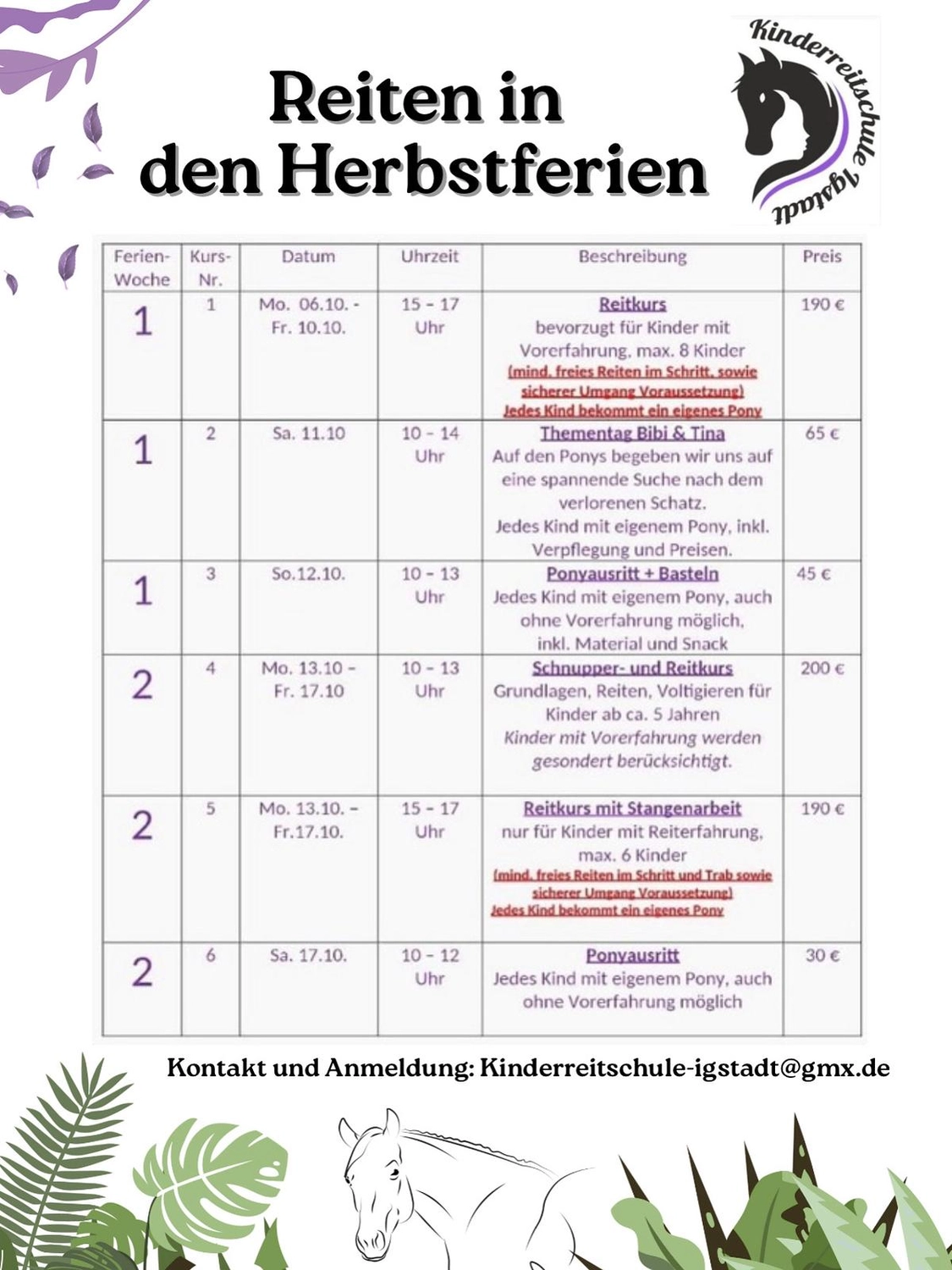 Geführte Ausritte